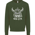 Odin Viking God Warrior Valhalla Norse Gym Mens Sweatshirt Jumper Forest Green