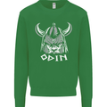 Odin Viking God Warrior Valhalla Norse Gym Mens Sweatshirt Jumper Irish Green