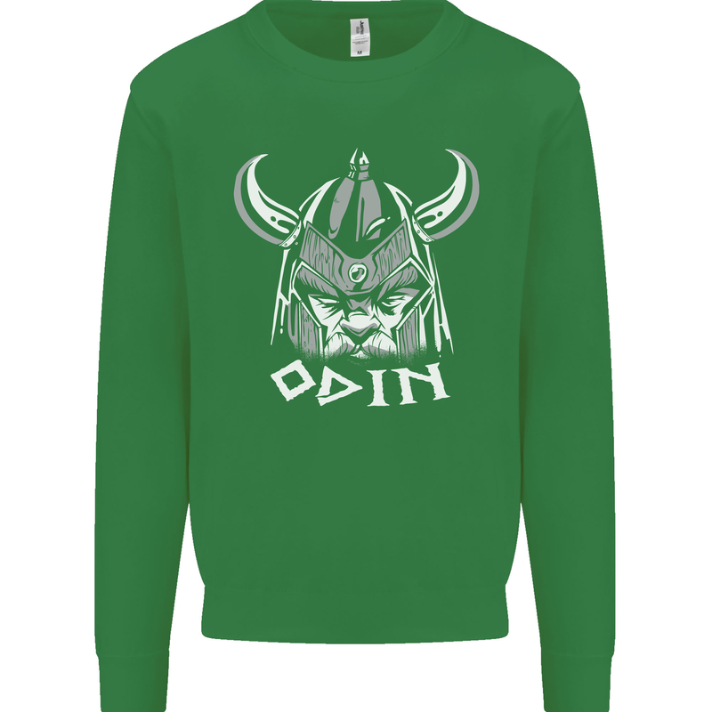 Odin Viking God Warrior Valhalla Norse Gym Mens Sweatshirt Jumper Irish Green