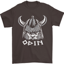 Odin Viking God Warrior Valhalla Norse Gym Mens T-Shirt Cotton Gildan Dark Chocolate
