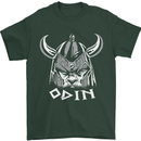 Odin Viking God Warrior Valhalla Norse Gym Mens T-Shirt Cotton Gildan Forest Green
