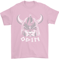 Odin Viking God Warrior Valhalla Norse Gym Mens T-Shirt Cotton Gildan Light Pink