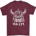 Odin Viking God Warrior Valhalla Norse Gym Mens T-Shirt Cotton Gildan Maroon