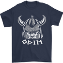 Odin Viking God Warrior Valhalla Norse Gym Mens T-Shirt Cotton Gildan Navy Blue