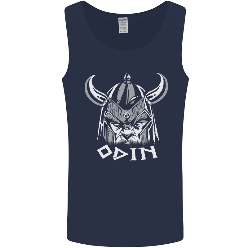 Odin Viking God Warrior Valhalla Norse Gym Mens Vest Tank Top Navy Blue