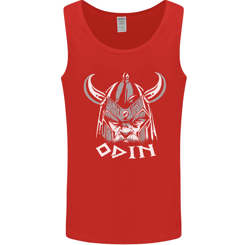 Odin Viking God Warrior Valhalla Norse Gym Mens Vest Tank Top Red