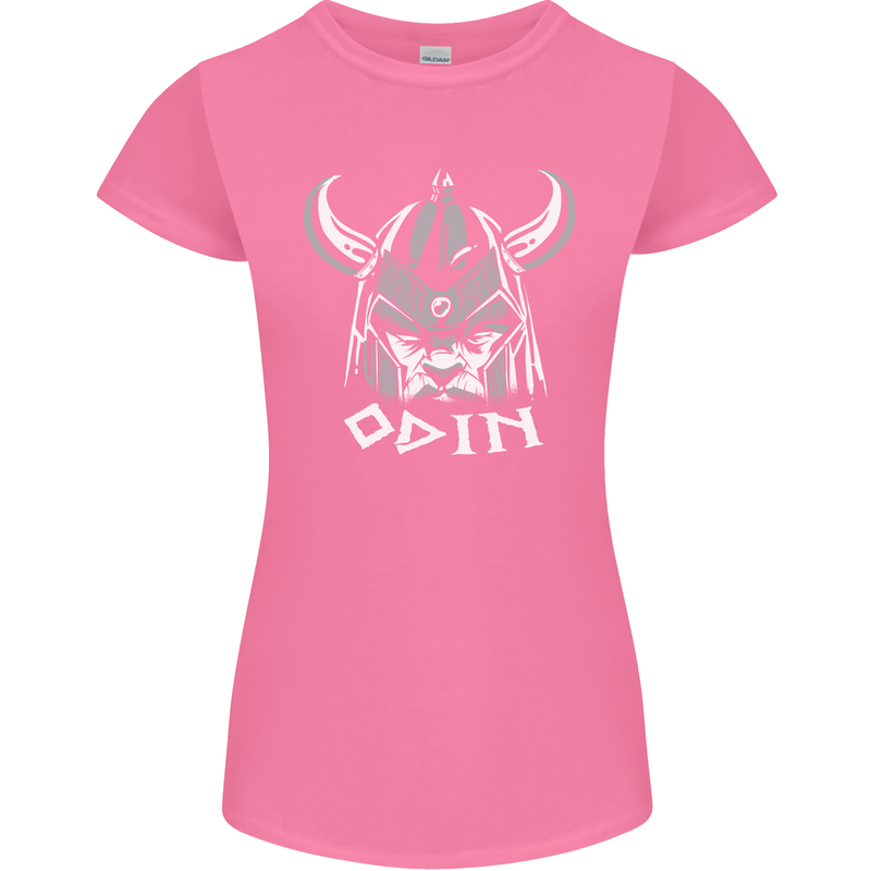 Odin Viking God Warrior Valhalla Norse Gym Womens Petite Cut T-Shirt Azalea