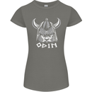 Odin Viking God Warrior Valhalla Norse Gym Womens Petite Cut T-Shirt Charcoal