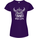 Odin Viking God Warrior Valhalla Norse Gym Womens Petite Cut T-Shirt Purple