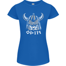 Odin Viking God Warrior Valhalla Norse Gym Womens Petite Cut T-Shirt Royal Blue