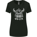 Odin Viking God Warrior Valhalla Norse Gym Womens Wider Cut T-Shirt Black