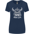 Odin Viking God Warrior Valhalla Norse Gym Womens Wider Cut T-Shirt Navy Blue