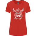 Odin Viking God Warrior Valhalla Norse Gym Womens Wider Cut T-Shirt Red