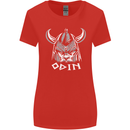 Odin Viking God Warrior Valhalla Norse Gym Womens Wider Cut T-Shirt Red