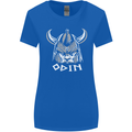 Odin Viking God Warrior Valhalla Norse Gym Womens Wider Cut T-Shirt Royal Blue