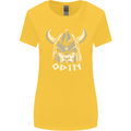 Odin Viking God Warrior Valhalla Norse Gym Womens Wider Cut T-Shirt Yellow