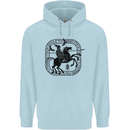 Odin Wotan Vikings Valhalla Norse Mythology Childrens Kids Hoodie Light Blue