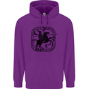 Odin Wotan Vikings Valhalla Norse Mythology Childrens Kids Hoodie Purple