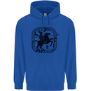 Odin Wotan Vikings Valhalla Norse Mythology Childrens Kids Hoodie Royal Blue