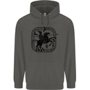Odin Wotan Vikings Valhalla Norse Mythology Childrens Kids Hoodie Storm Grey