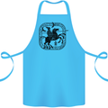 Odin Wotan Vikings Valhalla Norse Mythology Cotton Apron 100% Organic Turquoise