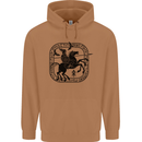 Odin Wotan Vikings Valhalla Norse Mythology Mens 80% Cotton Hoodie Caramel Latte