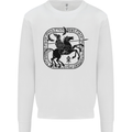Odin Wotan Vikings Valhalla Norse Mythology Mens Sweatshirt Jumper White