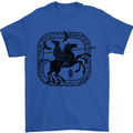 Odin Wotan Vikings Valhalla Norse Mythology Mens T-Shirt Cotton Gildan Royal Blue