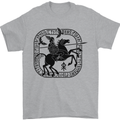 Odin Wotan Vikings Valhalla Norse Mythology Mens T-Shirt Cotton Gildan Sports Grey