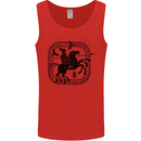Odin Wotan Vikings Valhalla Norse Mythology Mens Vest Tank Top Red