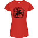 Odin Wotan Vikings Valhalla Norse Mythology Womens Petite Cut T-Shirt Red