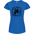 Odin Wotan Vikings Valhalla Norse Mythology Womens Petite Cut T-Shirt Royal Blue
