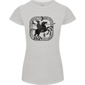 Odin Wotan Vikings Valhalla Norse Mythology Womens Petite Cut T-Shirt Sports Grey