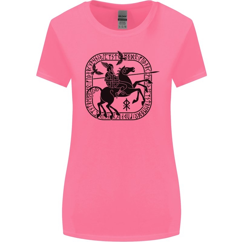 Odin Wotan Vikings Valhalla Norse Mythology Womens Wider Cut T-Shirt Azalea