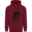 Odin the Viking on Horseback Valhalla Gods Childrens Kids Hoodie Maroon