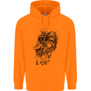 Odin the Viking on Horseback Valhalla Gods Childrens Kids Hoodie Orange