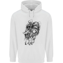 Odin the Viking on Horseback Valhalla Gods Childrens Kids Hoodie White