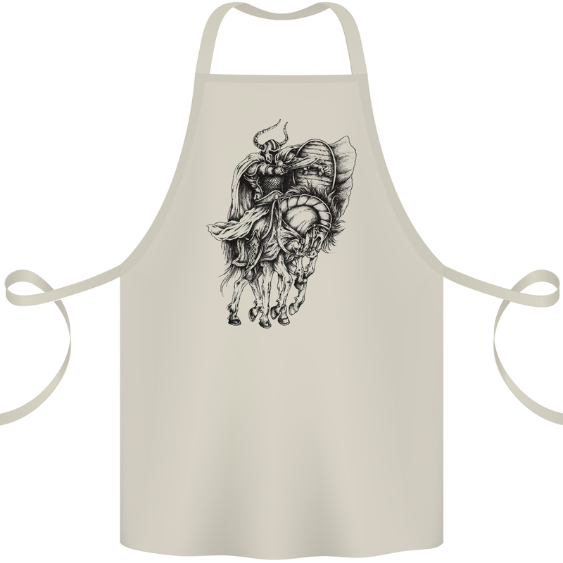 Odin the Viking on Horseback Valhalla Gods Cotton Apron 100% Organic Natural