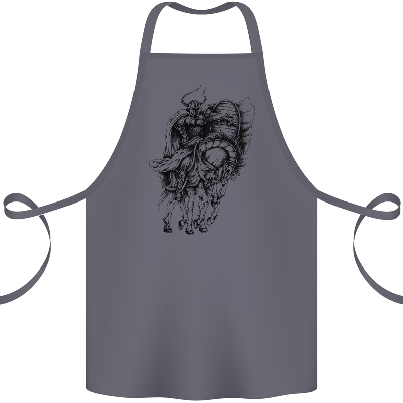 Odin the Viking on Horseback Valhalla Gods Cotton Apron 100% Organic Steel
