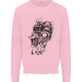 Odin the Viking on Horseback Valhalla Gods Kids Sweatshirt Jumper Light Pink