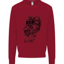 Odin the Viking on Horseback Valhalla Gods Kids Sweatshirt Jumper Red