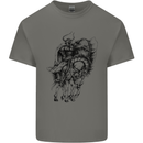 Odin the Viking on Horseback Valhalla Gods Kids T-Shirt Childrens Charcoal