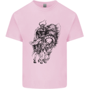 Odin the Viking on Horseback Valhalla Gods Kids T-Shirt Childrens Light Pink