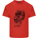 Odin the Viking on Horseback Valhalla Gods Kids T-Shirt Childrens Red