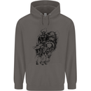 Odin the Viking on Horseback Valhalla Gods Mens 80% Cotton Hoodie Charcoal