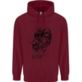 Odin the Viking on Horseback Valhalla Gods Mens 80% Cotton Hoodie Maroon