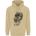 Odin the Viking on Horseback Valhalla Gods Mens 80% Cotton Hoodie Sand