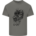 Odin the Viking on Horseback Valhalla Gods Mens Cotton T-Shirt Tee Top Charcoal
