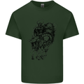 Odin the Viking on Horseback Valhalla Gods Mens Cotton T-Shirt Tee Top Forest Green