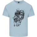 Odin the Viking on Horseback Valhalla Gods Mens Cotton T-Shirt Tee Top Light Blue
